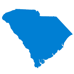 Carte de la Caroline du Sud