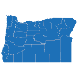 Oregon map