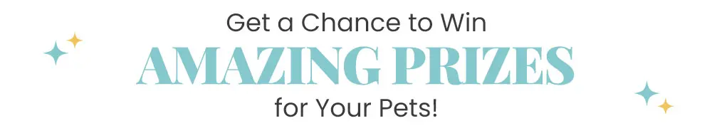Get a chance to win Amazing Prizes for your Pets