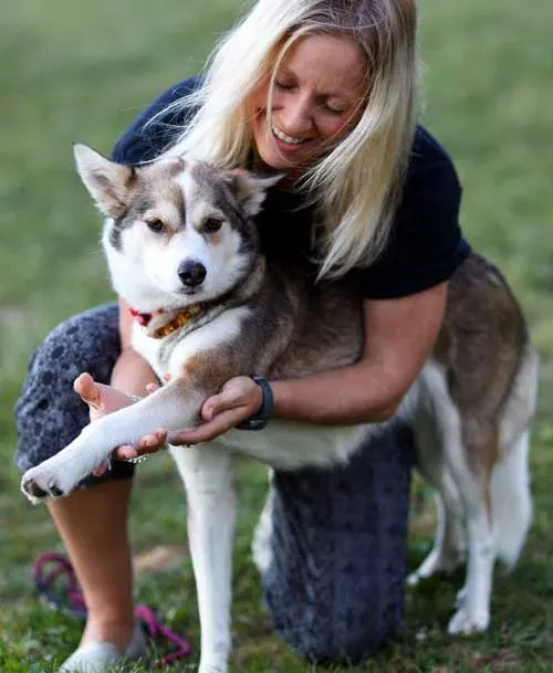dog shoulder stretch