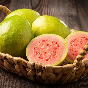 sliced guava