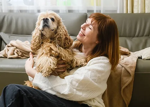 A dog can sense your moods