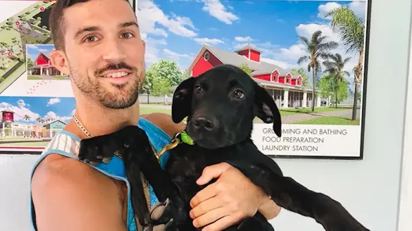three legged dog changes his dads life