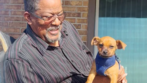 this puppy became grandpas recovery buddy