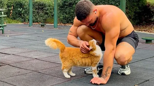 she interrupted his workout then changed his life